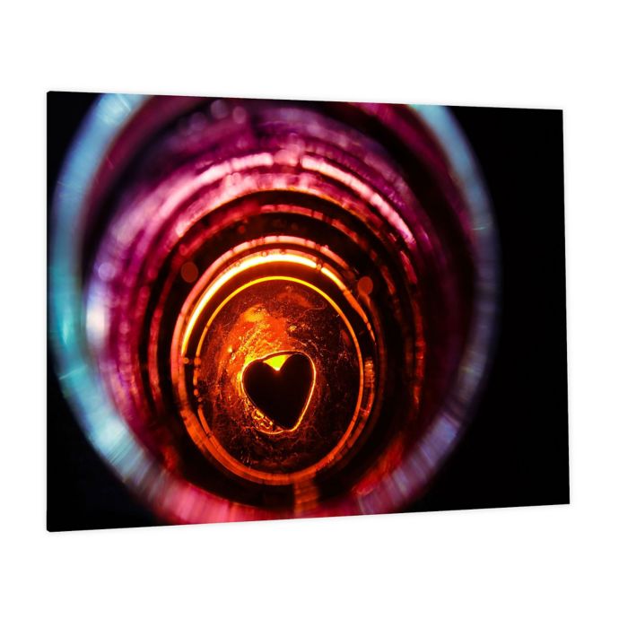 Glass Heart Photographic Tempered Glass Wall Art Bed Bath Beyond