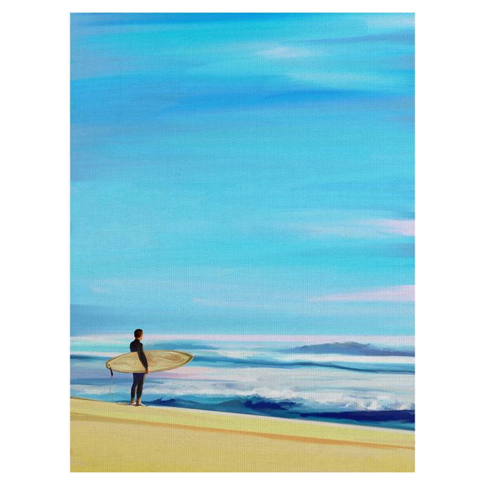 Masterpiece Art Gallery Mid Century Surfer Canvas Wall Art Bed Bath Beyond