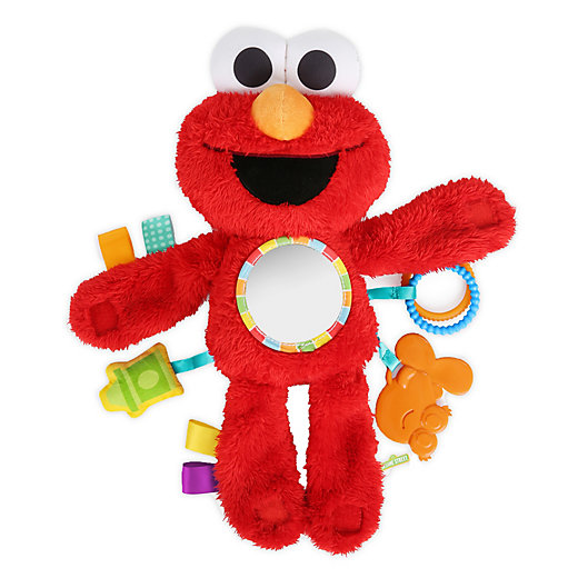 Alternate image 1 for Bright Starts™ Sesame Street Elmo On-The-Go Plush Stroller Toy in Red