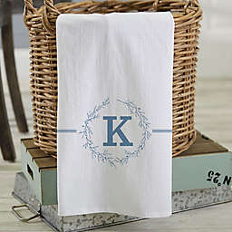 Bee & Willow™ Home Floral Initial Personalized Tea Towel Collection