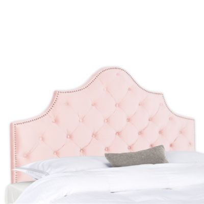 Pink Headboard Bed Bath Beyond, Blush Pink Crushed Velvet Headboard