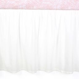 Crib Skirts White Pink Crib Bed Skirts Buybuy Baby