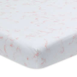Lambs & Ivy® Signature Separates Marble Fitted Crib Sheet in Pink