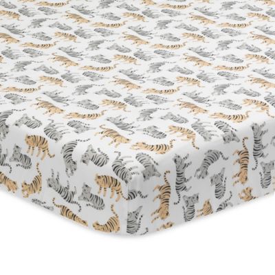 taupe crib sheet