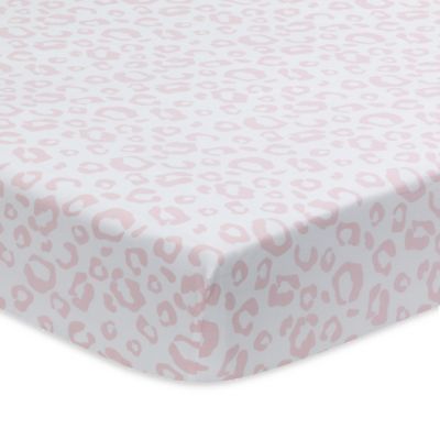 Lambs &amp; Ivy&reg; Signature Separates Leopard Fitted Crib Sheet in Pink