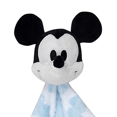 Disney&reg; Mickey Mouse Security Blanket in Blue. View a larger version of this product image.