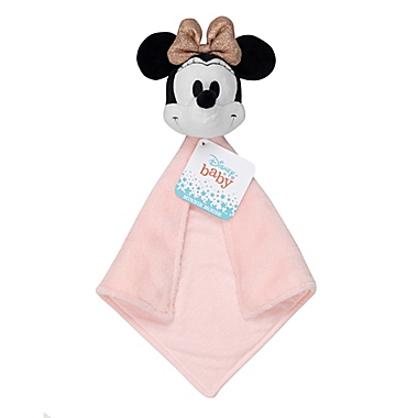 Disney&reg; Minnie Mouse Security Blanket in Pink. View a larger version of this product image.