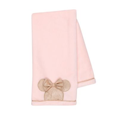 Inschrijven hoeveelheid verkoop Vermelden Disney® Minnie Mouse Lux Applique Receiving Blanket in Pink | buybuy BABY