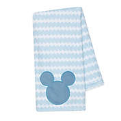Disney&reg; Mickey Mouse Lux Applique Receiving Blanket in Blue