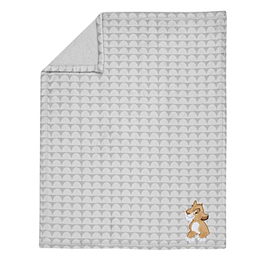 Disney&reg; The Lion King Lux Applique Receiving Blanket in Grey. View a larger version of this product image.
