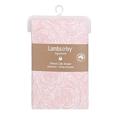 Lambs &amp; Ivy&reg; Signature Separates Abstract Floral Fitted Crib Sheet in Pink. View a larger version of this product image.