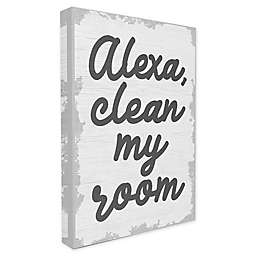 "Alexa, Clean My Room" Canvas Wall Art