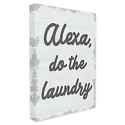 "Alexa, Do the Laundry" Canvas Wall Art