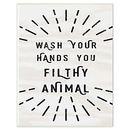 Wash Your Hands Filthy Animal Wall Art