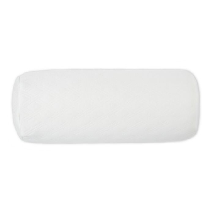 Therapedic Memory Foam Neck Roll Pillow In White Bed Bath Beyond