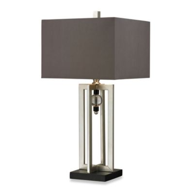 silver leaf table lamp