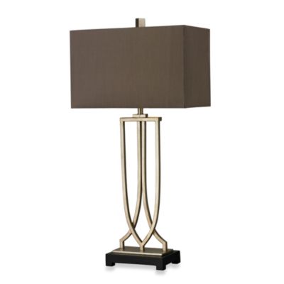 silver leaf table lamp