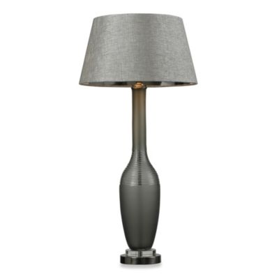 HGTV HOME Table Lamp in Grey Smoked Glass | Bed Bath & Beyond