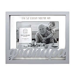 Prinz Quotable 8-Inch x 6.5-Inch Grandpa Boxed Word Picture Frame in Grey