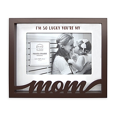 Prinz Mom Boxed Word 8-Inch x 6.5-Inch Picture Frame in Brown. View a larger version of this product image.