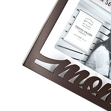 Prinz Mom Boxed Word 8-Inch x 6.5-Inch Picture Frame in Brown. View a larger version of this product image.