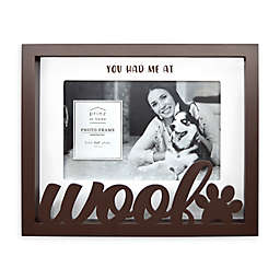 Prinz "You Had Me At Woof" 8-Inch x 6.5-Inch Boxed Picture Frame in Brown