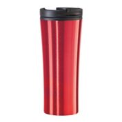 Oggi&trade; Contour 16 oz. Stainless Steel Travel Mug in Red