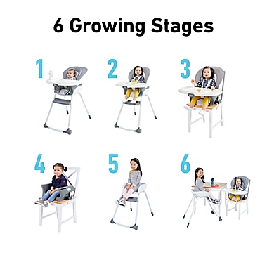 Graco&reg; Made2Grow 6-in-1 High Chair in Monty. View a larger version of this product image.