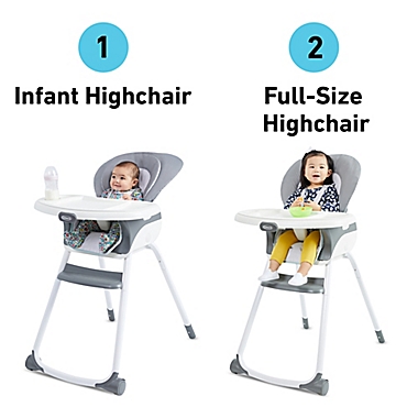 Graco&reg; Made2Grow 6-in-1 High Chair in Monty. View a larger version of this product image.