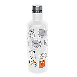 Indigo Falls® Cats Moodi 16 oz. Stainless Steel Water Bottle with Lid