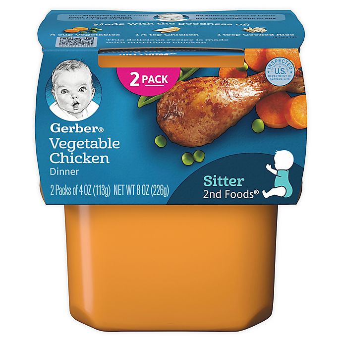 Gerber® 2nd Foods® 3.5 oz. Vegetable Chicken (2-Pack) | Bed Bath & Beyond