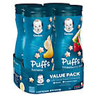 Alternate image 0 for Gerber&reg; Graduates 4-Count Puffs Cereal Snack in Banana and Strawberry Apple