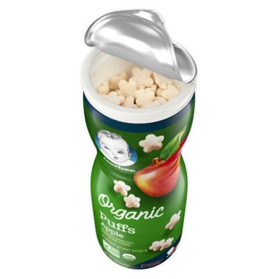gerber organic puffs apple