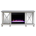 Alternate image 3 for Southern Enterprises Toppington Color Changing Fireplace in Silver