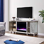 Alternate image 1 for Southern Enterprises Toppington Color Changing Fireplace in Silver