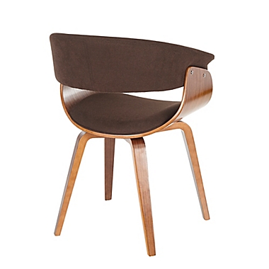 LumiSource&reg; Vintage Mod Dining Chair in Walnut/Espresso. View a larger version of this product image.