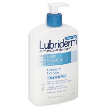 Lubriderm&reg; 16 oz. Fragrance-Free Moisturizing Lotion. View a larger version of this product image.
