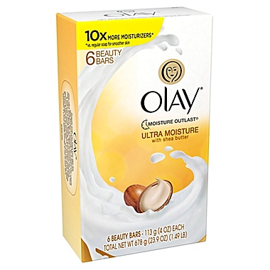 Olay&reg; 6-Count 4 oz. Ultra Moisture Soap with Shea Butter. View a larger version of this product image.