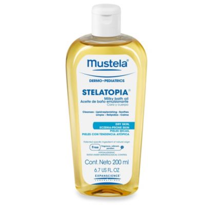 mustela stelatopia milky bath oil