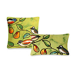 Liora Manne Outdoor Throw Pillow Collection in Song Birds
