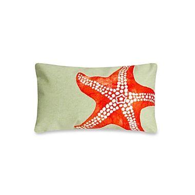 Liora Manne Oblong Outdoor Throw Pillow in Starfish. View a larger version of this product image.