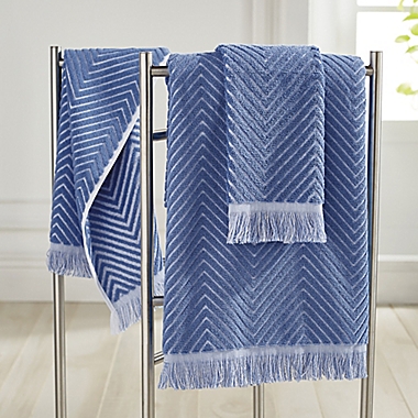 Chevron Textured Hand Towel. View a larger version of this product image.