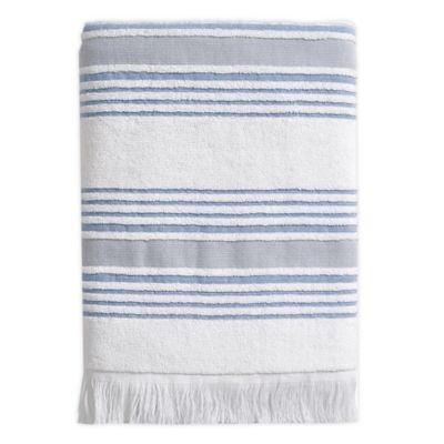 blue print bath towels