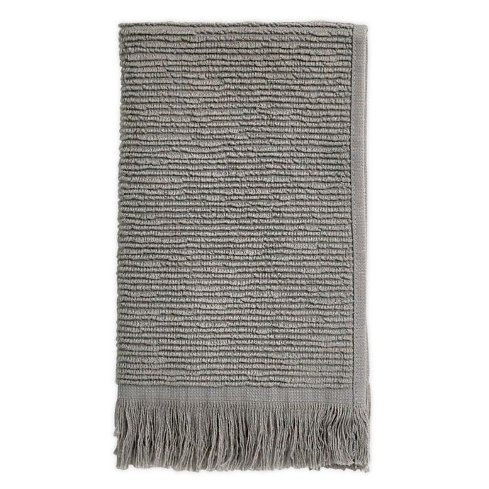 Ribbed Fringe Fingertip Towel Bed Bath and Beyond Canada