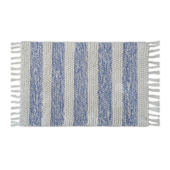 Bee Willow Home 21 X 34 Stripe Fringe Cotton Bath Rug Bed Bath Beyond