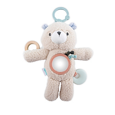Ingenuity&trade; Nate Activity Lovey Plush Bear in Tan. View a larger version of this product image.