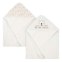 Gerber® 2-Pack Bear Hooded Towels in Oatmeal