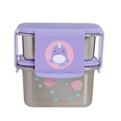 SKIP*HOP&reg; Zoo 2-Piece Narwhal Stainless Steel Lunch Kit