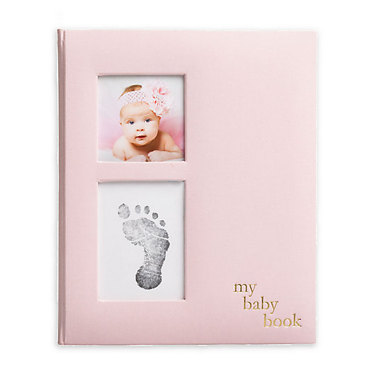 Alternate image 1 for Pearhead® Baby Memory Book and Clean-Touch Ink Pad in Pink