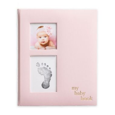 Pearhead&reg; Baby Memory Book and Clean-Touch Ink Pad in Pink. View a larger version of this product image.